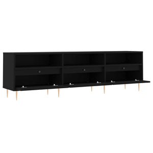 Έπιπλο Τηλεόρασης Μαύρο 150x30x44,5 εκ. Επεξεργασμένο Ξύλο