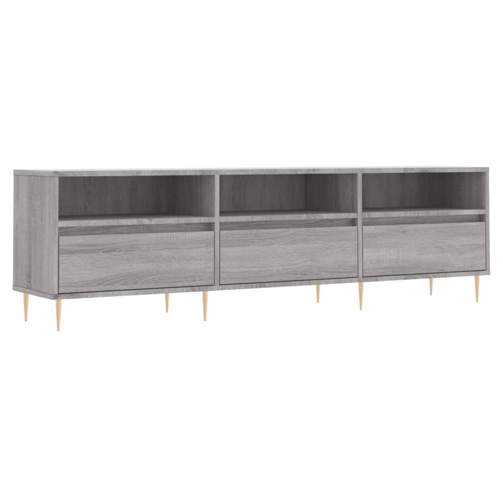 Έπιπλο Τηλεόρασης Γκρι Sonoma 150x30x44,5 εκ. από Επεξεργ. Ξύλο - Pakobazaar
