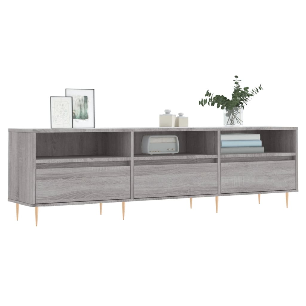 Έπιπλο Τηλεόρασης Γκρι Sonoma 150x30x44,5 εκ. από Επεξεργ. Ξύλο - Pakobazaar
