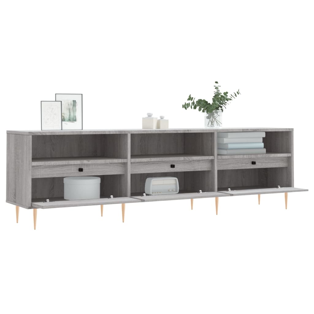 Έπιπλο Τηλεόρασης Γκρι Sonoma 150x30x44,5 εκ. από Επεξεργ. Ξύλο - Pakobazaar