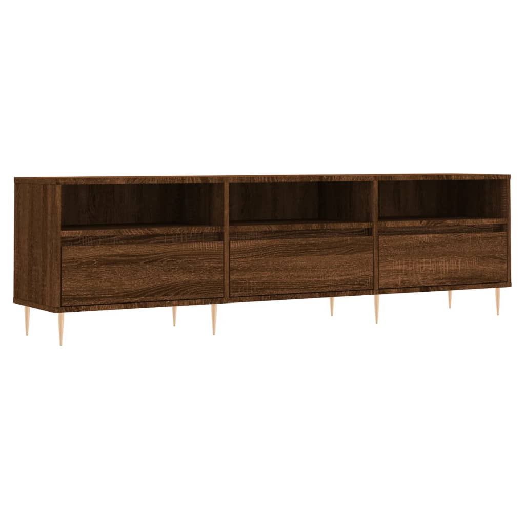 Έπιπλο Τηλεόρασης Καφέ Δρυς 150x30x44,5 εκ. Επεξεργασμένο Ξύλο