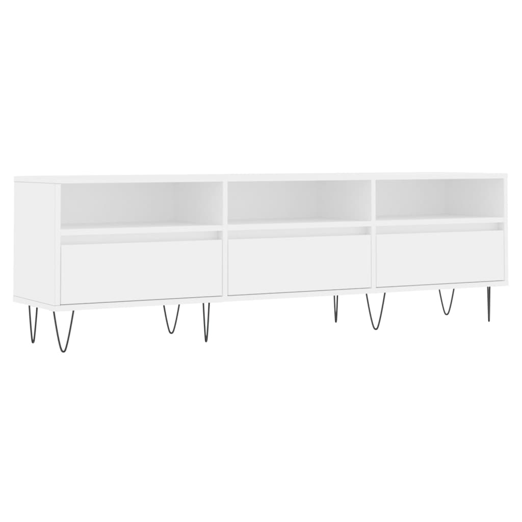 Έπιπλο Τηλεόρασης Λευκό 150x30x44,5 εκ. Επεξεργασμένο Ξύλο