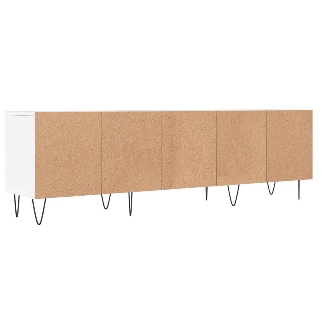 Έπιπλο Τηλεόρασης Λευκό 150x30x44,5 εκ. Επεξεργασμένο Ξύλο