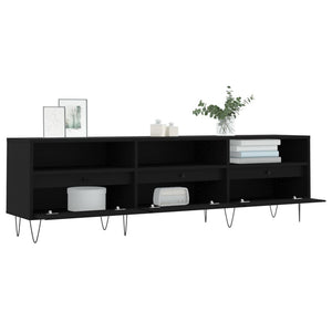 Έπιπλο Τηλεόρασης Μαύρο 150x30x44,5 εκ. Επεξεργασμένο Ξύλο
