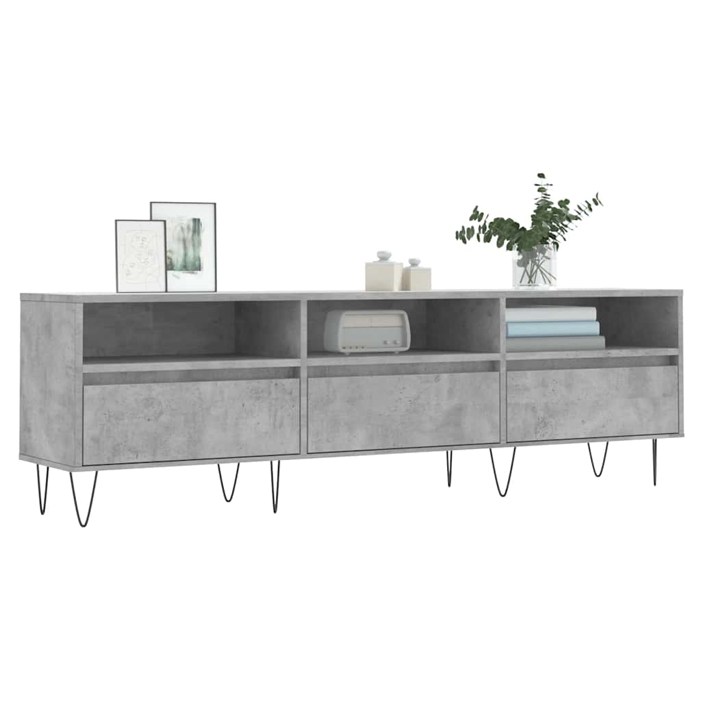 Έπιπλο Τηλεόρασης Γκρι Σκυρ. 150x30x44,5 εκ. Επεξ. Ξύλο - Pakobazaar