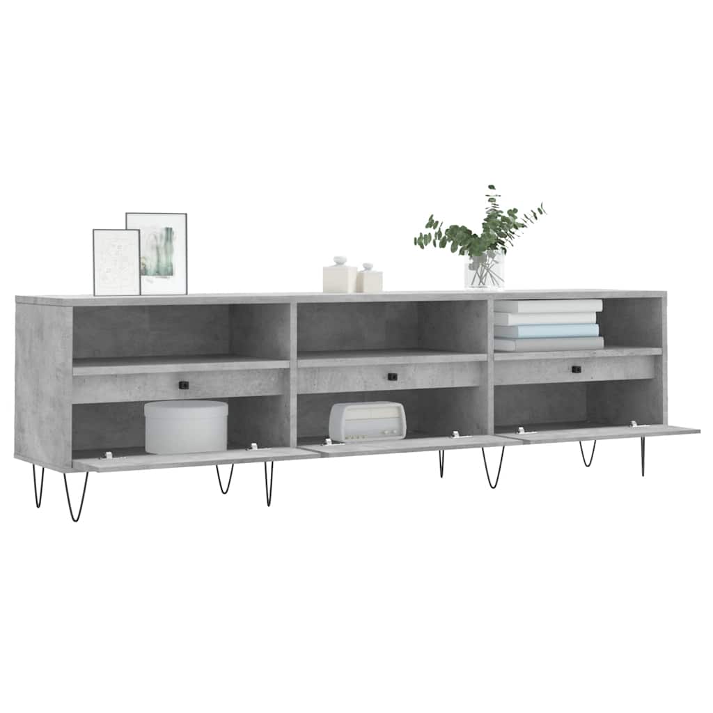 Έπιπλο Τηλεόρασης Γκρι Σκυρ. 150x30x44,5 εκ. Επεξ. Ξύλο - Pakobazaar