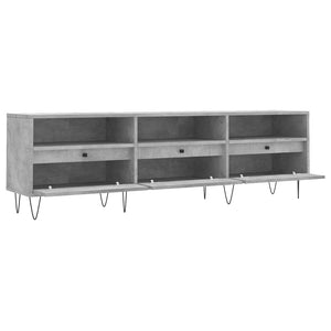 Έπιπλο Τηλεόρασης Γκρι Σκυρ. 150x30x44,5 εκ. Επεξ. Ξύλο - Pakobazaar