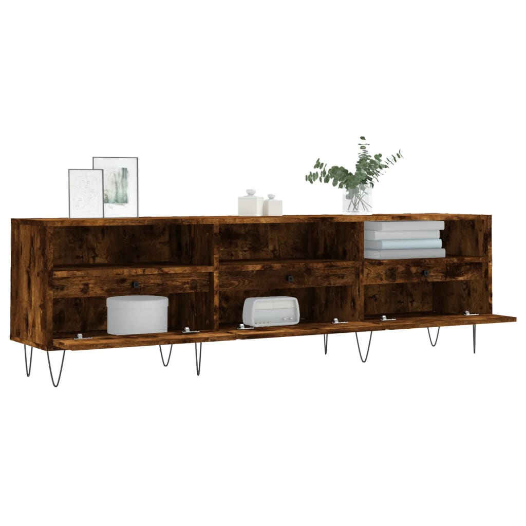 Έπιπλο Τηλεόρασης Καπνιστή Δρυς 150x30x44,5 εκ. Επεξ. Ξύλο