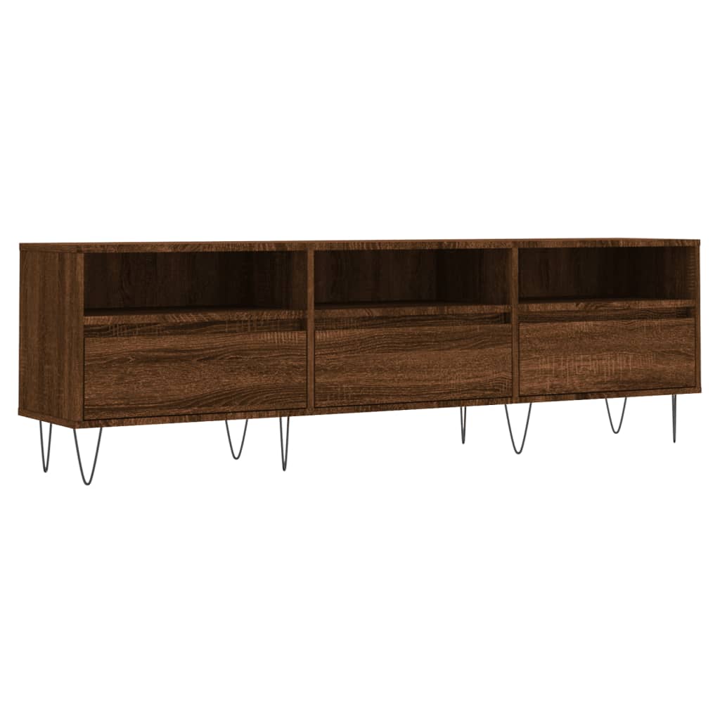 Έπιπλο Τηλεόρασης Καφέ Δρυς 150x30x44,5 εκ. Επεξεργασμένο Ξύλο
