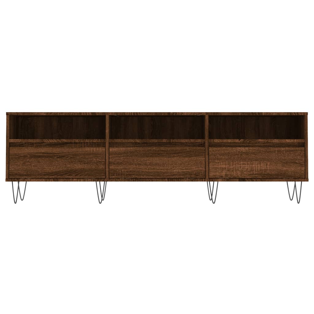 Έπιπλο Τηλεόρασης Καφέ Δρυς 150x30x44,5 εκ. Επεξεργασμένο Ξύλο
