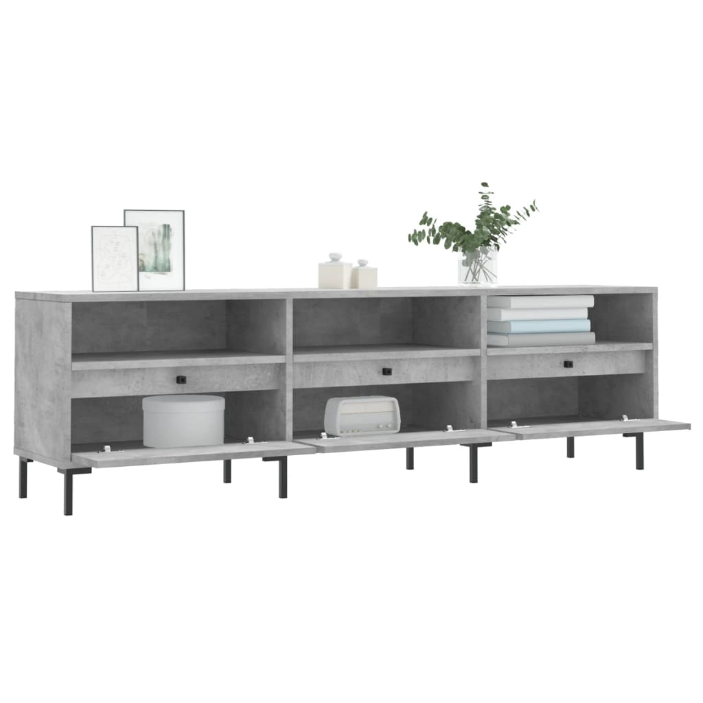 Έπιπλο Τηλεόρασης Γκρι Σκυρ. 150x30x44,5 εκ. Επεξ. Ξύλο