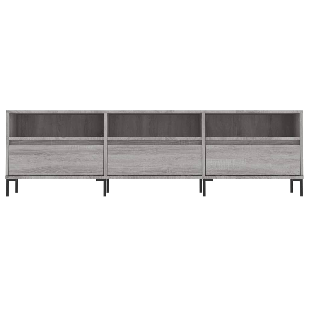 Έπιπλο Τηλεόρασης Γκρι Sonoma 150x30x44,5 εκ. από Επεξεργ. Ξύλο