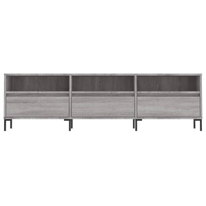 Έπιπλο Τηλεόρασης Γκρι Sonoma 150x30x44,5 εκ. από Επεξεργ. Ξύλο