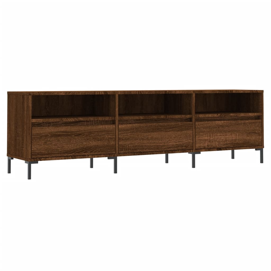 Έπιπλο Τηλεόρασης Καφέ Δρυς 150x30x44,5 εκ. Επεξεργασμένο Ξύλο