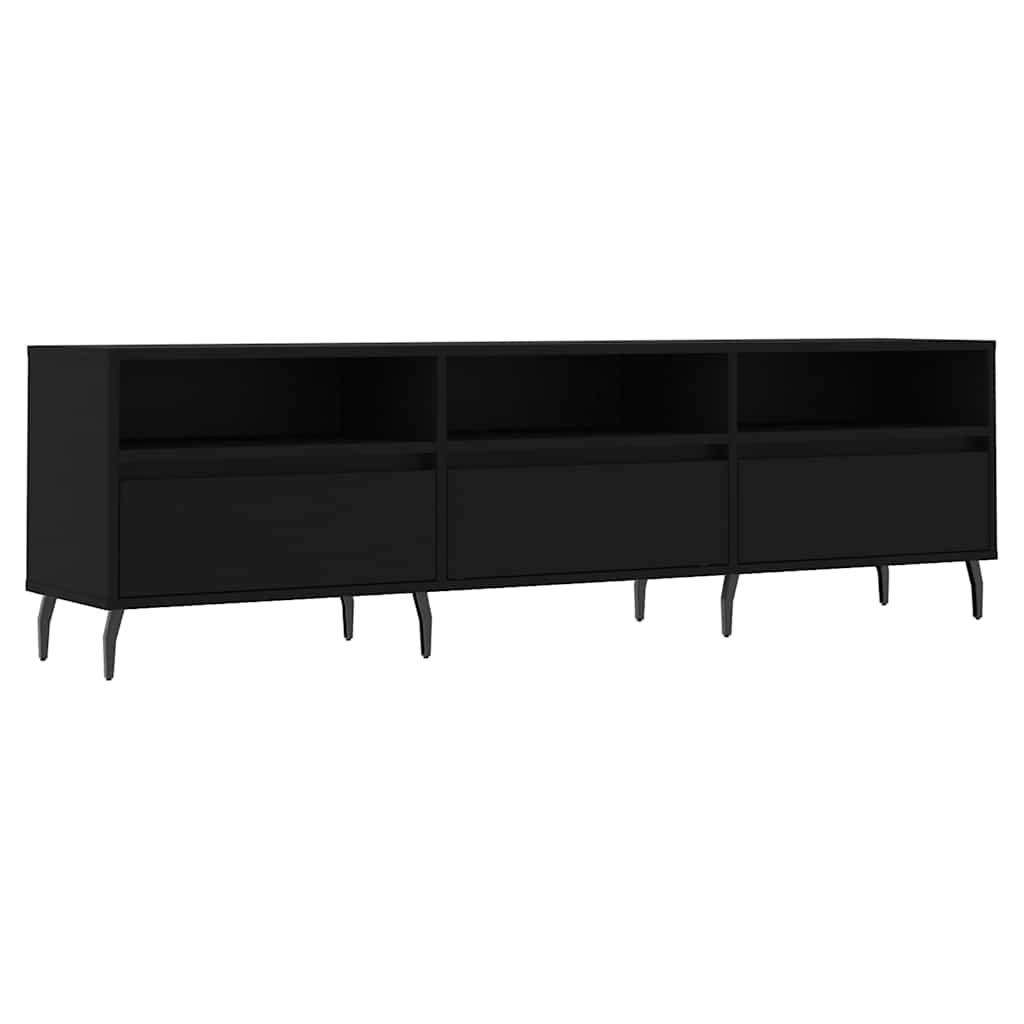 Έπιπλο Τηλεόρασης Μαύρο 150x30x44,5 εκ. Επεξεργασμένο Ξύλο