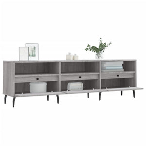 Έπιπλο Τηλεόρασης Γκρι Sonoma 150x30x44,5 εκ. από Επεξεργ. Ξύλο