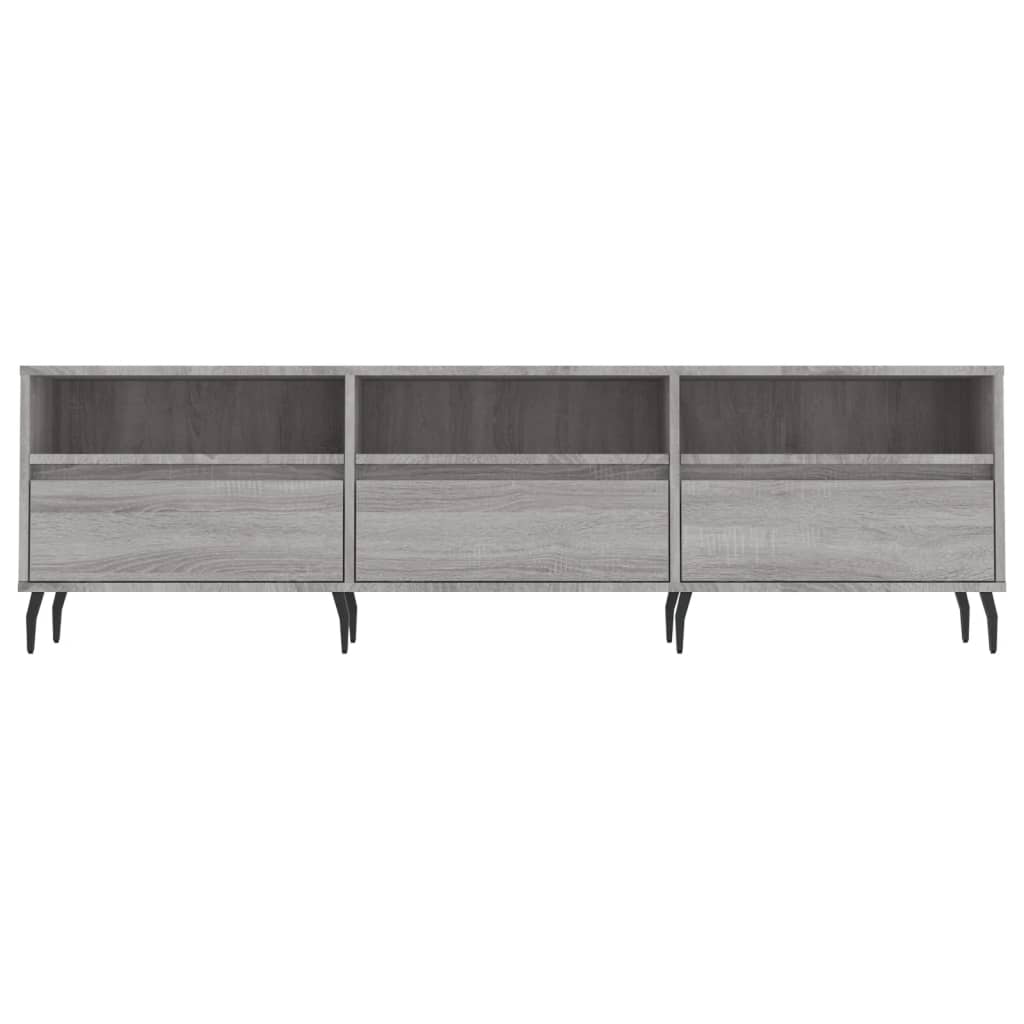 Έπιπλο Τηλεόρασης Γκρι Sonoma 150x30x44,5 εκ. από Επεξεργ. Ξύλο