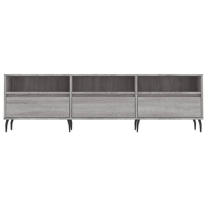 Έπιπλο Τηλεόρασης Γκρι Sonoma 150x30x44,5 εκ. από Επεξεργ. Ξύλο
