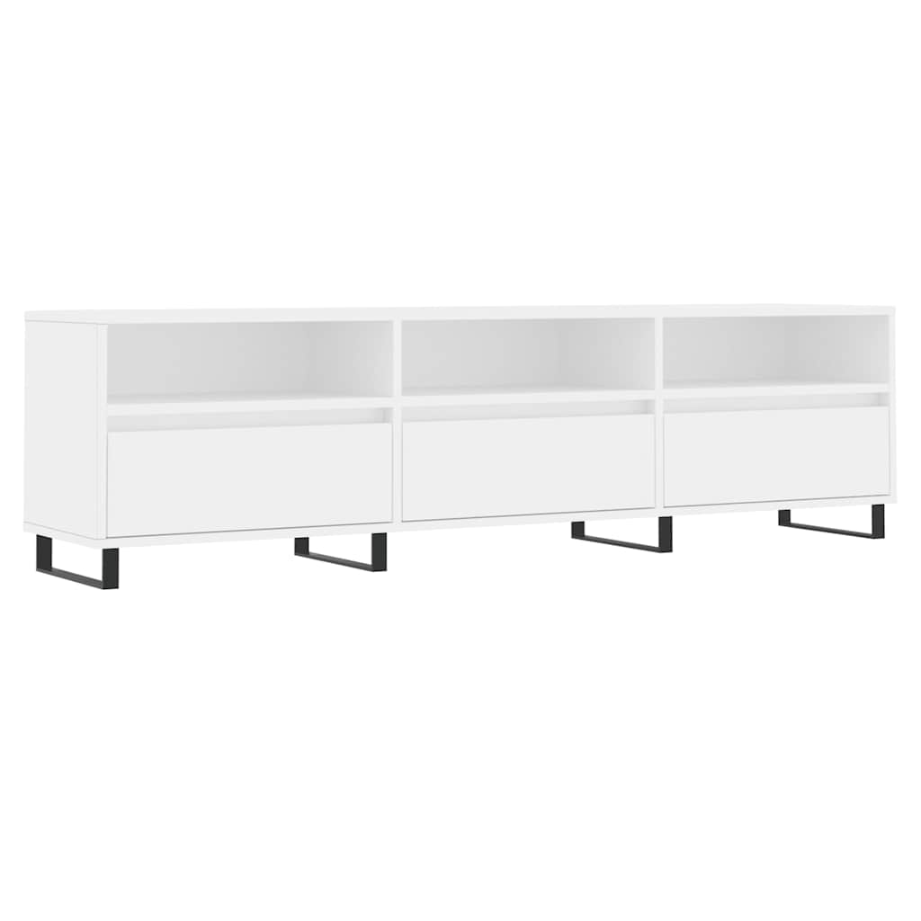 Έπιπλο Τηλεόρασης Λευκό 150x30x44,5 εκ. Επεξεργασμένο Ξύλο - Pakobazaar