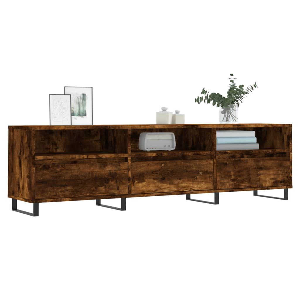 Έπιπλο Τηλεόρασης Καπνιστή Δρυς 150x30x44,5 εκ. Επεξ. Ξύλο - Pakobazaar