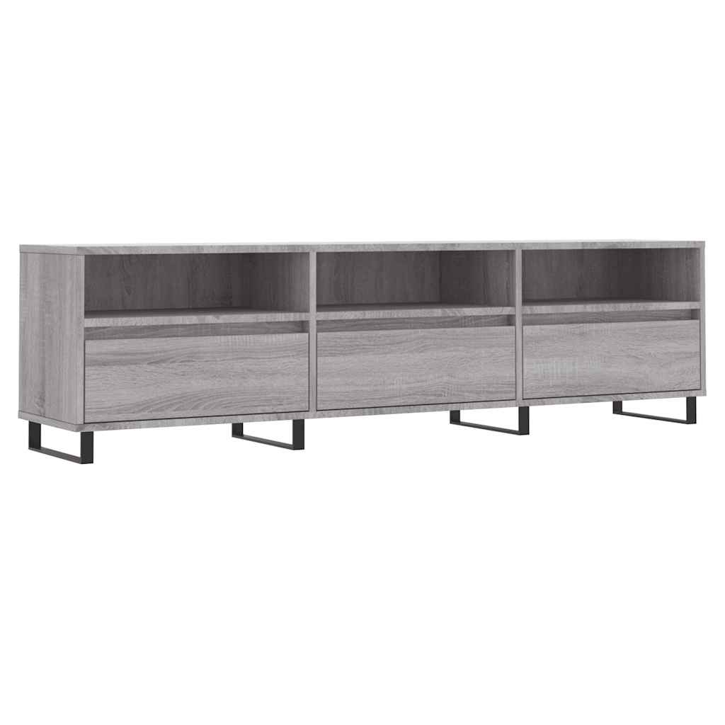 Έπιπλο Τηλεόρασης Γκρι Sonoma 150x30x44,5 εκ. από Επεξεργ. Ξύλο