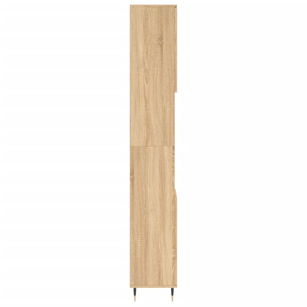 Ντουλάπι Μπάνιου Sonoma Δρυς 30x30x190 εκ. Επεξεργασμένο Ξύλο