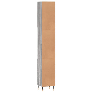 Ντουλάπι Μπάνιου Γκρι Sonoma 30x30x190 εκ. Επεξεργασμένο Ξύλο