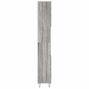 Ντουλάπι Μπάνιου Γκρι Sonoma 30x30x190 εκ. Επεξεργασμένο Ξύλο