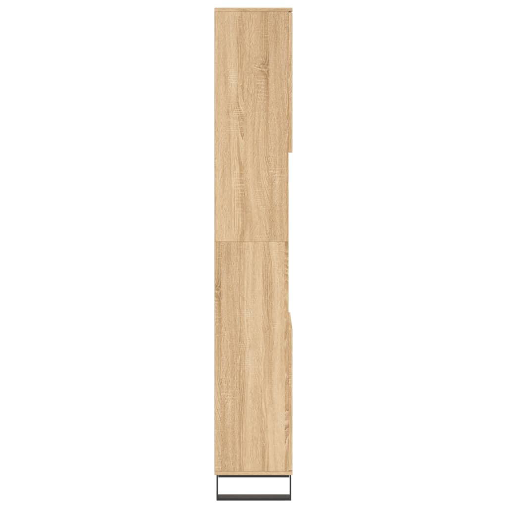 Ντουλάπι Μπάνιου Sonoma Δρυς 30x30x190 εκ. Επεξεργασμένο Ξύλο
