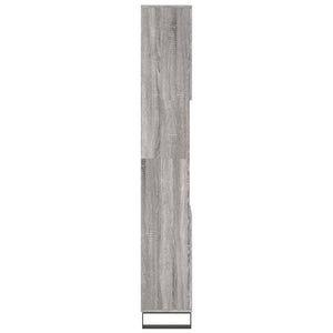 Ντουλάπι Μπάνιου Γκρι Sonoma 30x30x190 εκ. Επεξεργασμένο Ξύλο - Pakobazaar
