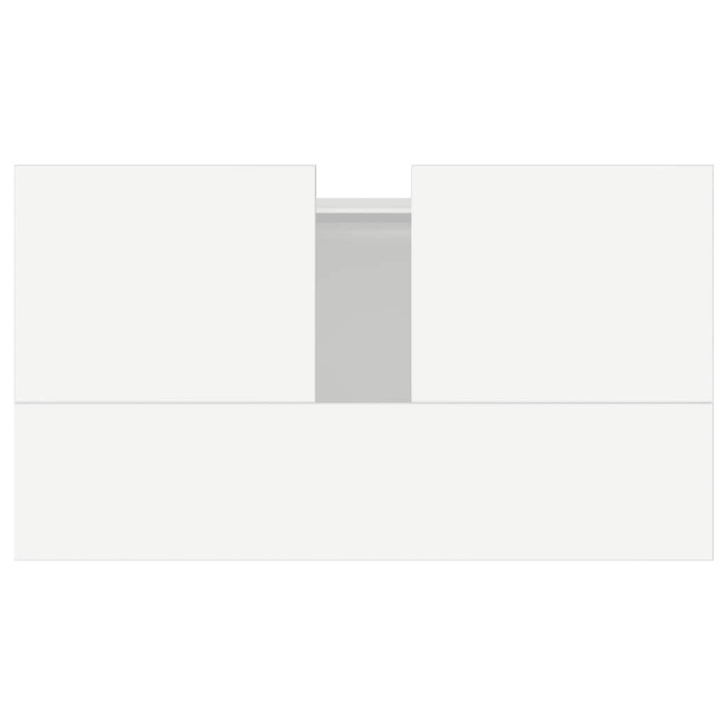 Ντουλάπι Μπάνιου Λευκό 58 x 33 x 60 εκ. από Επεξεργασμένο Ξύλο - Pakobazaar