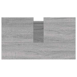 Ντουλάπι Μπάνιου Γκρι Sonoma 58 x 33 x 60 εκ. από Επεξεργ. Ξύλο