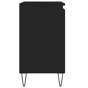 Ντουλάπι Μπάνιου Μαύρο 58 x 33 x 60 εκ. από Επεξεργασμένο Ξύλο - Pakobazaar
