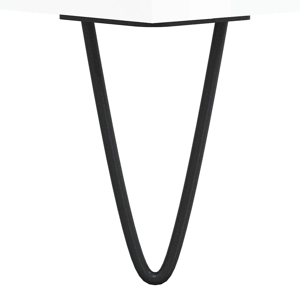 Ντουλάπι Μπάνιου Γυαλ. Λευκό 58 x 33 x 60 εκ. από Επεξεργ. Ξύλο