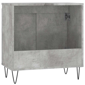Ντουλάπι Μπάνιου Γκρι Σκυροδεμ. 58 x 33 x 60 εκ. Επεξεργ. Ξύλο