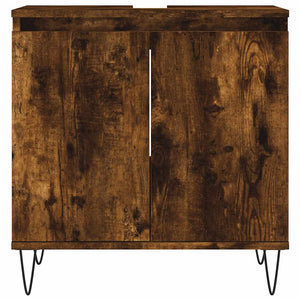 Ντουλάπι Μπάνιου Καπνιστή Δρυς 58 x 33 x 60 εκ. Επεξεργ. Ξύλο - Pakobazaar