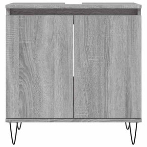 Ντουλάπι Μπάνιου Γκρι Sonoma 58 x 33 x 60 εκ. από Επεξεργ. Ξύλο