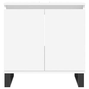 Ντουλάπι Μπάνιου Λευκό 58 x 33 x 60 εκ. από Επεξεργασμένο Ξύλο