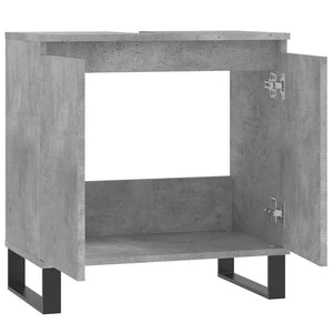 Ντουλάπι Μπάνιου Γκρι Σκυροδεμ. 58 x 33 x 60 εκ. Επεξεργ. Ξύλο