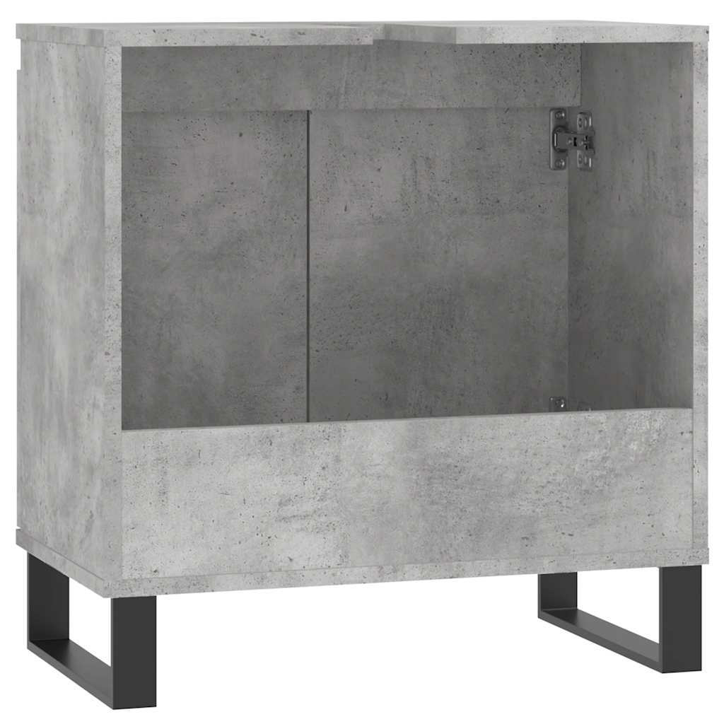 Ντουλάπι Μπάνιου Γκρι Σκυροδεμ. 58 x 33 x 60 εκ. Επεξεργ. Ξύλο