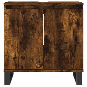 Ντουλάπι Μπάνιου Καπνιστή Δρυς 58 x 33 x 60 εκ. Επεξεργ. Ξύλο