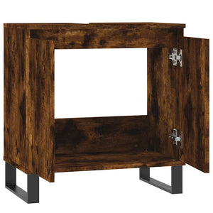Ντουλάπι Μπάνιου Καπνιστή Δρυς 58 x 33 x 60 εκ. Επεξεργ. Ξύλο