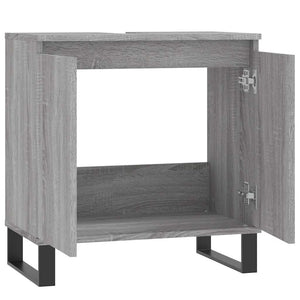 Ντουλάπι Μπάνιου Γκρι Sonoma 58 x 33 x 60 εκ. από Επεξεργ. Ξύλο - Pakobazaar