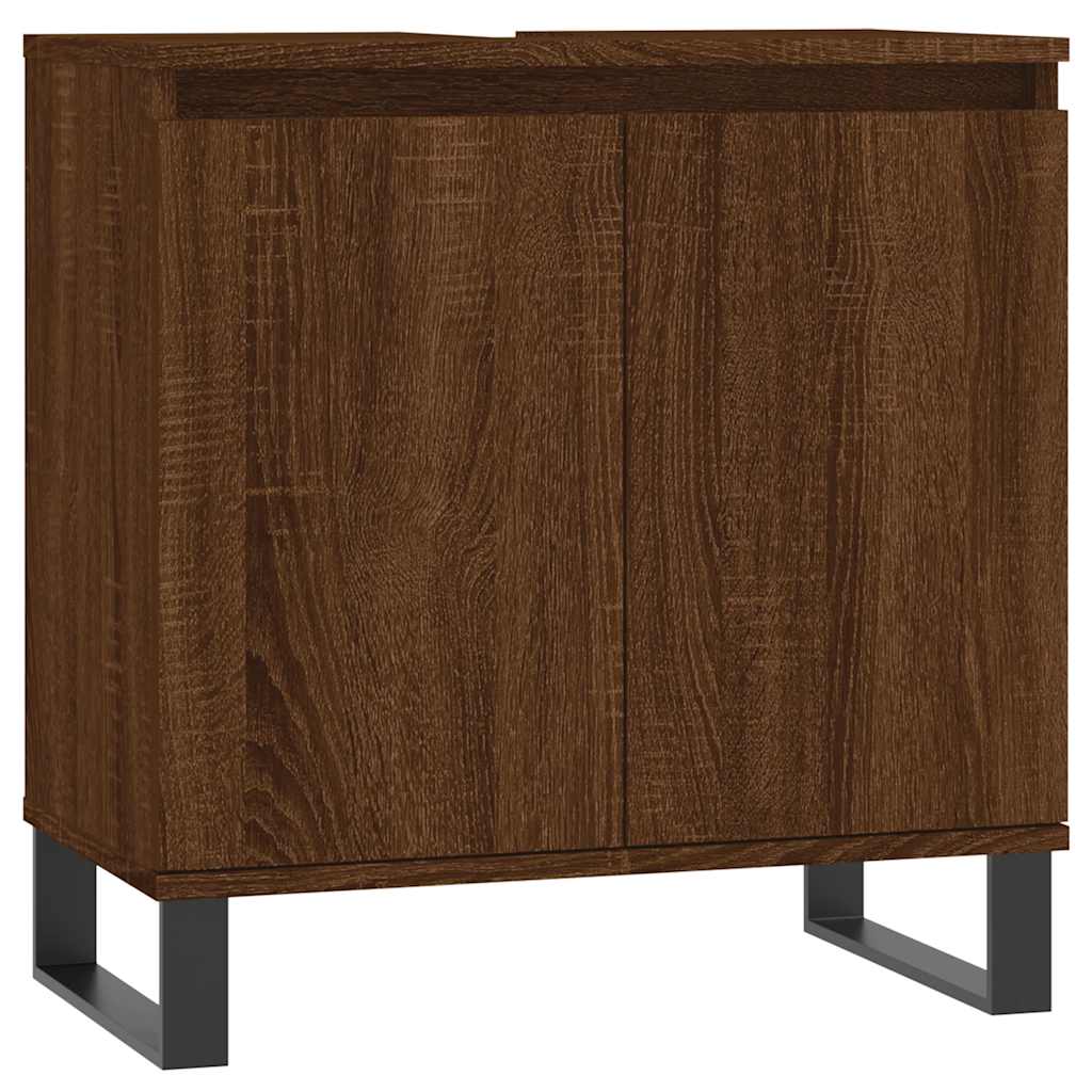 Ντουλάπι Μπάνιου Καφέ Δρυς 58 x 33 x 60 εκ. από Επεξεργ. Ξύλο - Pakobazaar