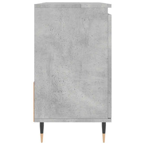 Ντουλάπι Μπάνιου Γκρι Σκυροδέματος 65x33x60 εκ. Επεξ. Ξύλο