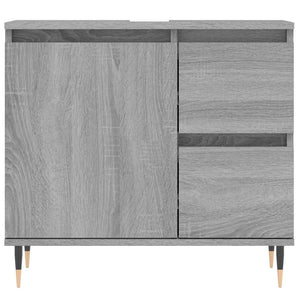 Ντουλάπι Μπάνιου Γκρι Sonoma 65x33x60 εκ. Επεξεργασμένο Ξύλο