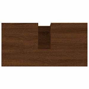 Ντουλάπι Μπάνιου Καφέ Δρυς 65x33x60 εκ. Επεξεργασμένο Ξύλο