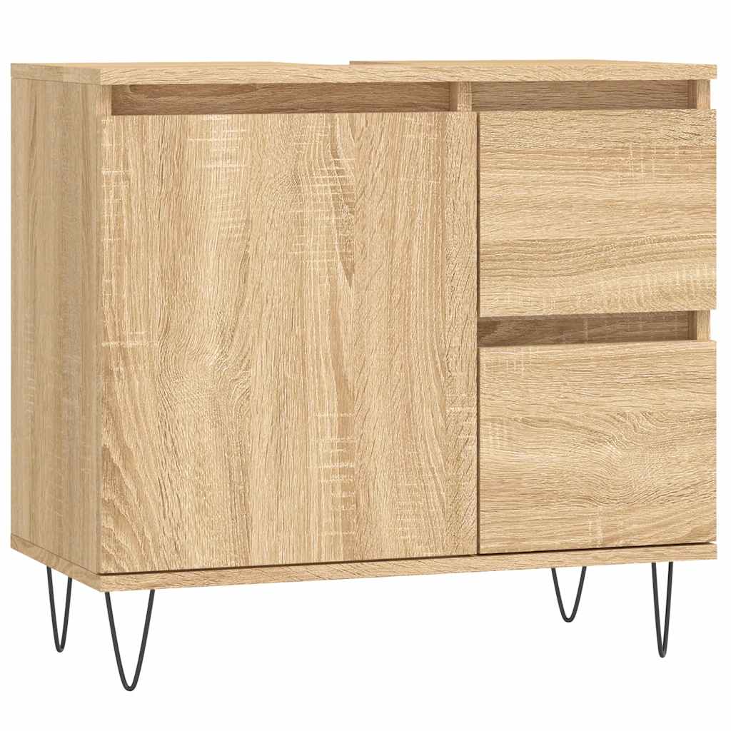 Ντουλάπι Μπάνιου Sonoma Δρυς 65x33x60 εκ. Επεξεργασμένο Ξύλο