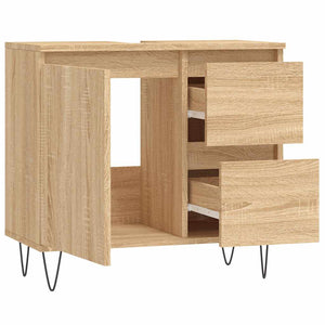 Ντουλάπι Μπάνιου Sonoma Δρυς 65x33x60 εκ. Επεξεργασμένο Ξύλο