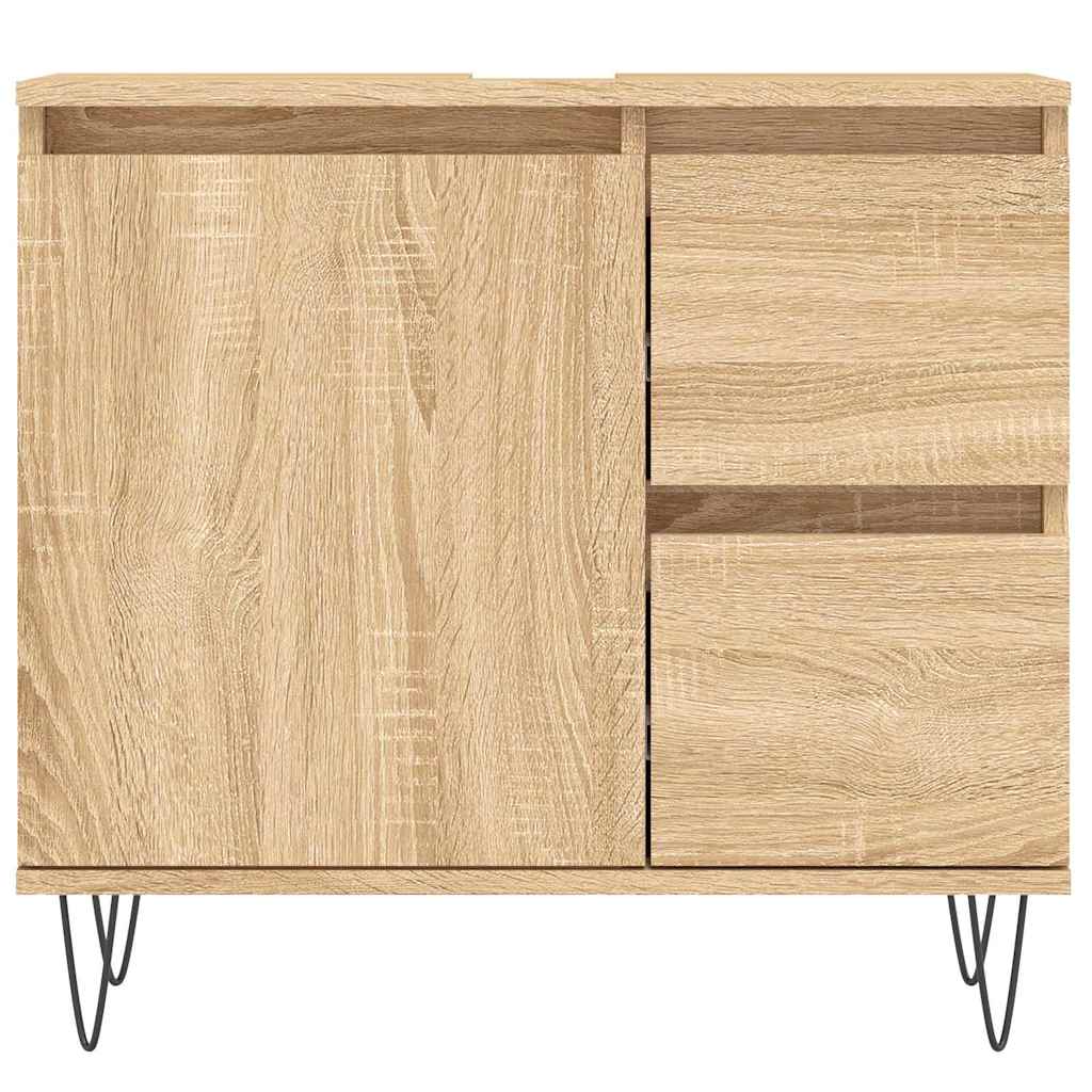 Ντουλάπι Μπάνιου Sonoma Δρυς 65x33x60 εκ. Επεξεργασμένο Ξύλο
